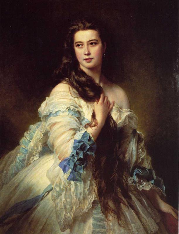 Franz Xaver Winterhalter Madame Barbe de Rimsky-Korsakov Sweden oil painting art